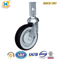 Zhejiang high quality 5 inch Shopping Cart Flat stem Caster Wheel